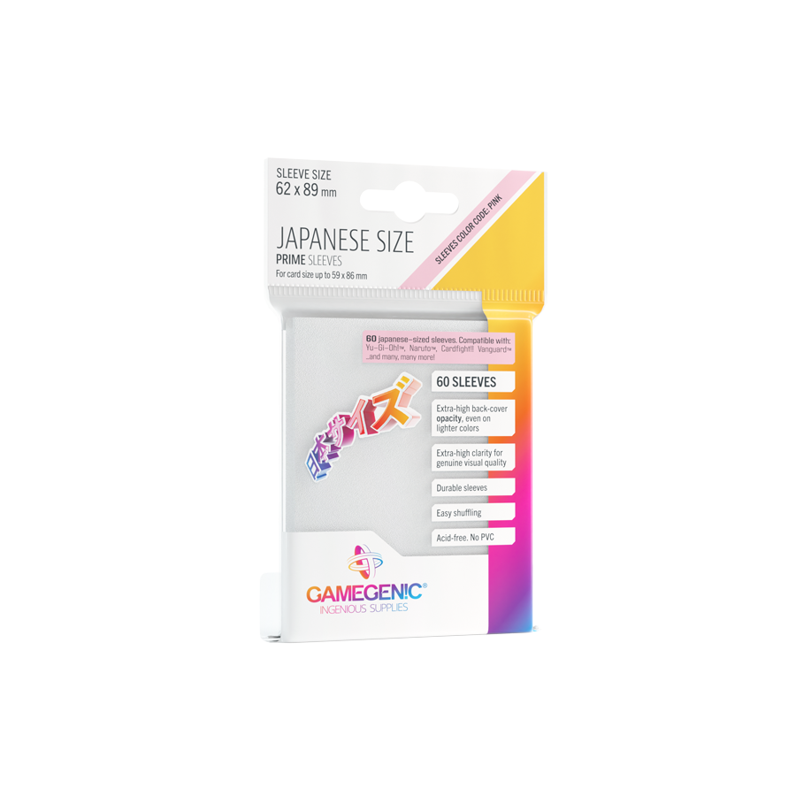 Gamegenic Prime Sleeves Japanese Size (60 stk)
