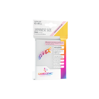 Gamegenic Prime Sleeves Japanese Size (60 stk)