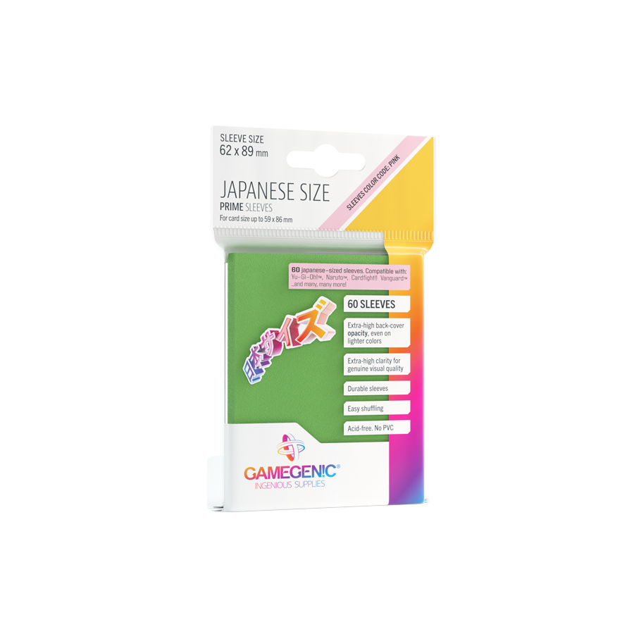 Gamegenic Prime Sleeves Japanese Size (60 stk)