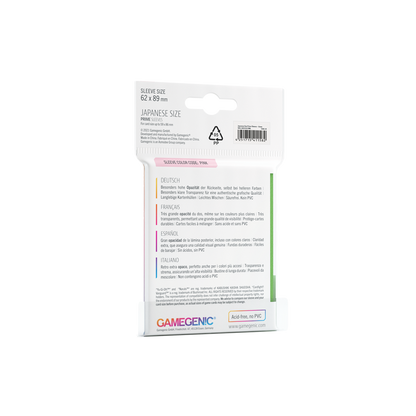 Gamegenic Prime Sleeves Japanese Size (60 stk)