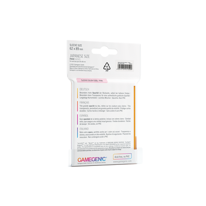 Gamegenic Prime Sleeves Japanese Size (60 stk)