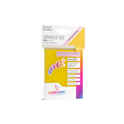 Gamegenic Prime Sleeves Japanese Size (60 stk)