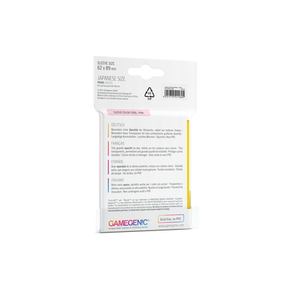 Gamegenic Prime Sleeves Japanese Size (60 stk)