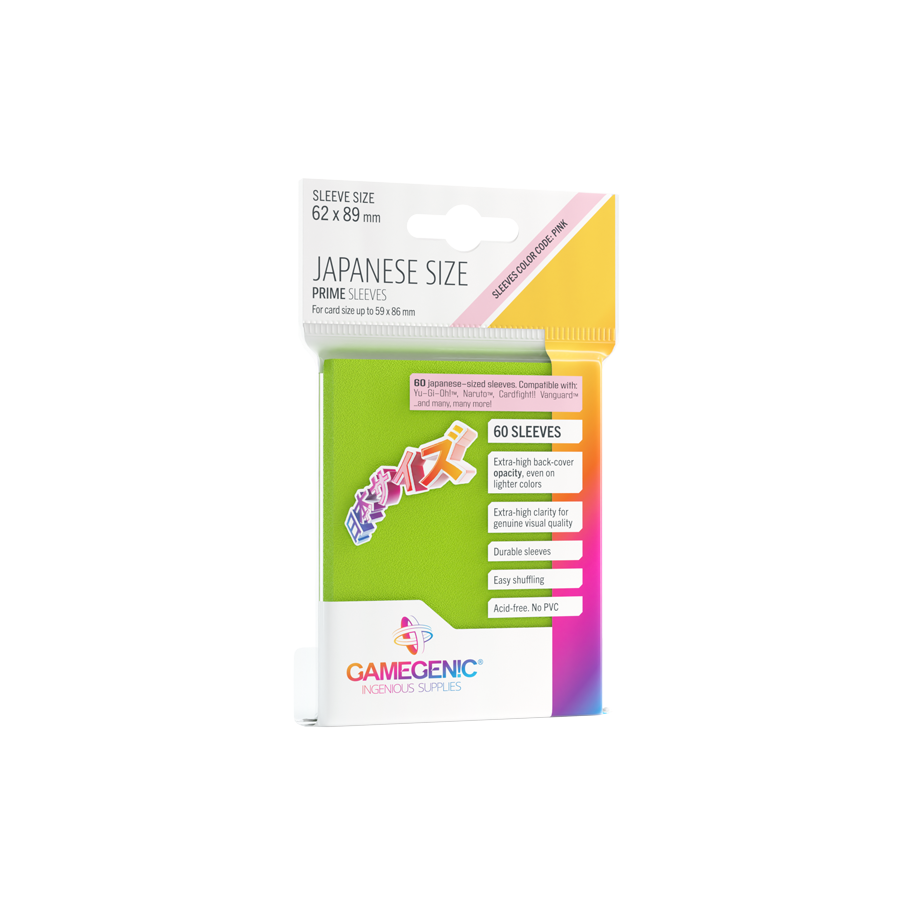 Gamegenic Prime Sleeves Japanese Size (60 stk)