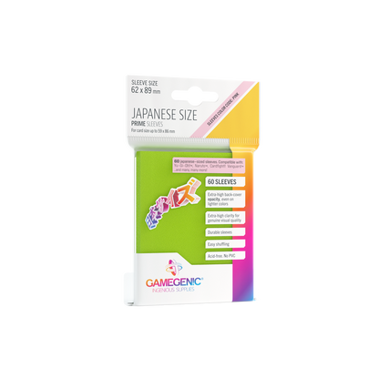 Gamegenic Prime Sleeves Japanese Size (60 stk)