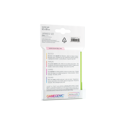 Gamegenic Prime Sleeves Japanese Size (60 stk)