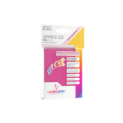 Gamegenic Prime Sleeves Japanese Size (60 stk)