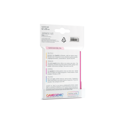 Gamegenic Prime Sleeves Japanese Size (60 stk)