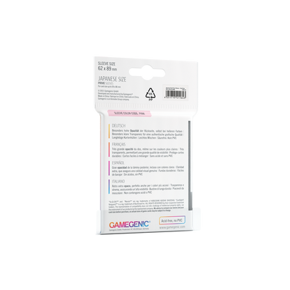 Gamegenic Prime Sleeves Japanese Size (60 stk)