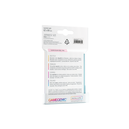 Gamegenic Prime Sleeves Japanese Size (60 stk)