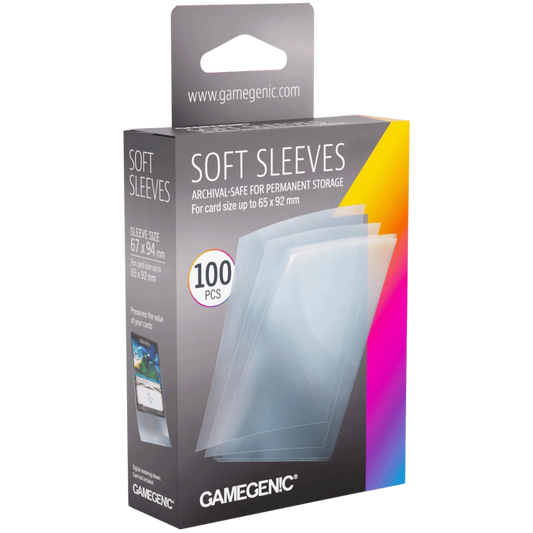 Gamegenic Soft Sleeves Clear (100 stk)