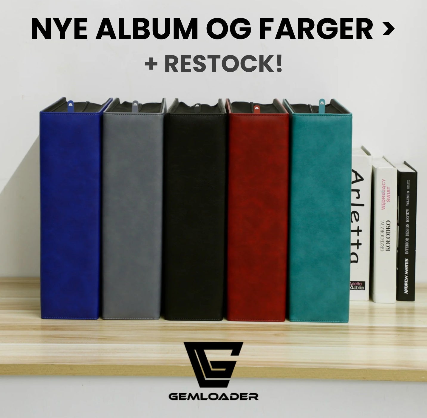 Nye Gemloader Album og farger, pluss en restock av gamle album