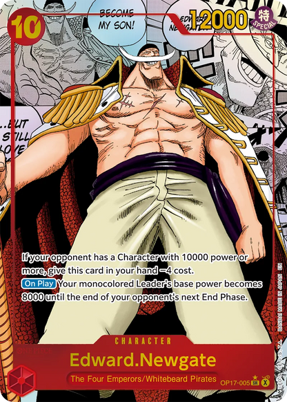 Edward Newgate (Whitebeard) SP-parallell med manga-art fra OP17