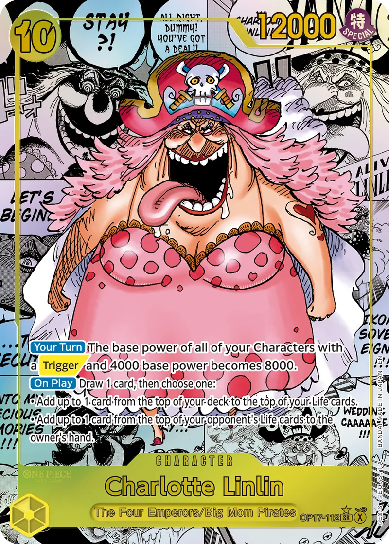 Charlotte Linlin (Big Mom) SP-parallell med manga-art fra OP17