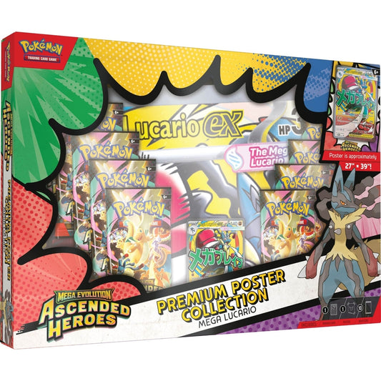 Pokemon Ascended Heroes Premium Poster Collection Mega Lucario