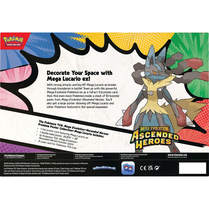Pokemon Ascended Heroes Premium Poster Collection Mega Lucario