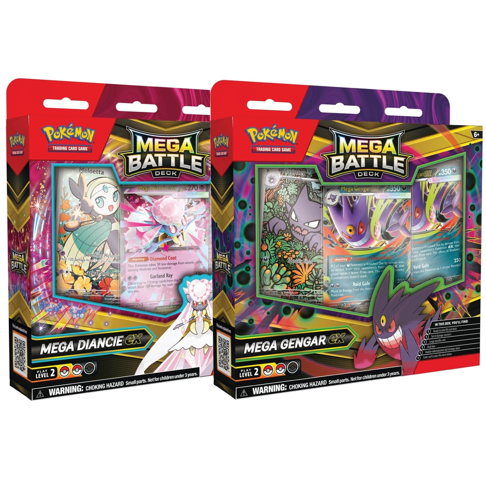 Pokemon Mega Gengar ex & Mega Diancie ex Battle Decks