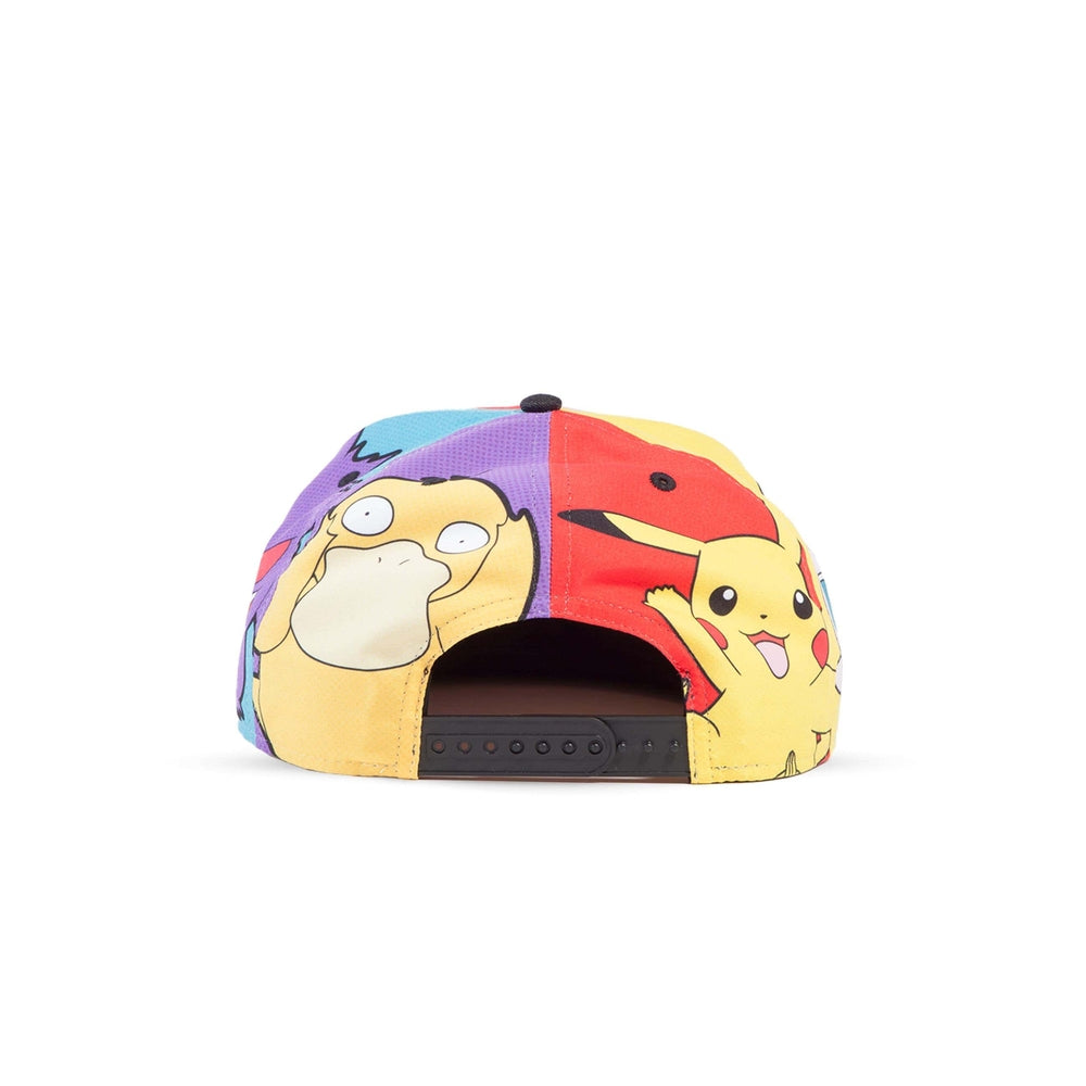 Pokemon Multi Pop Art Snapback Caps