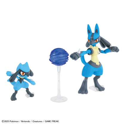 Pokemon Bandai Spirits Lucario & Riolu Model Kit
