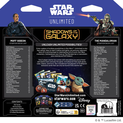 Star Wars Unlimited Shadows of The Galaxy Two Player Starter