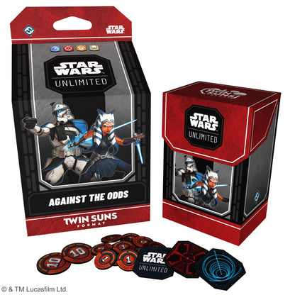 Against the Odds Twin Suns Deck med Ahsoka Tano og Captain Rex, med deck box og tokens