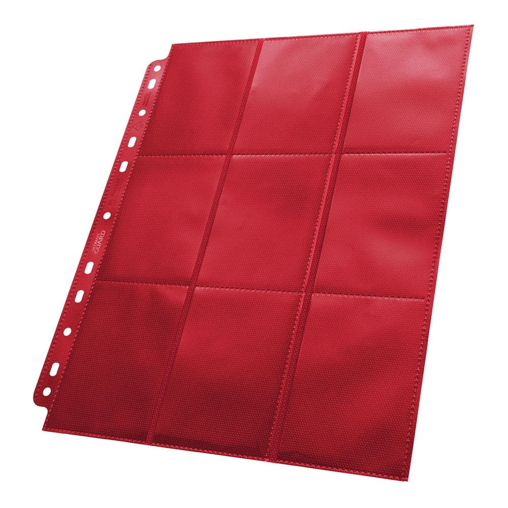 Ultimate Guard 18-Pocket Pages Side-Loading Red (50 stk)