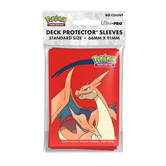 Ultra Pro Pokémon Mega Charizard Y Deck Protector Sleeves (65 stk) i emballasje