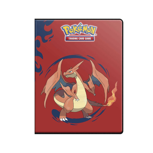 Ultra Pro 9-Pocket Portfolio med Mega Charizard Y på rød forside