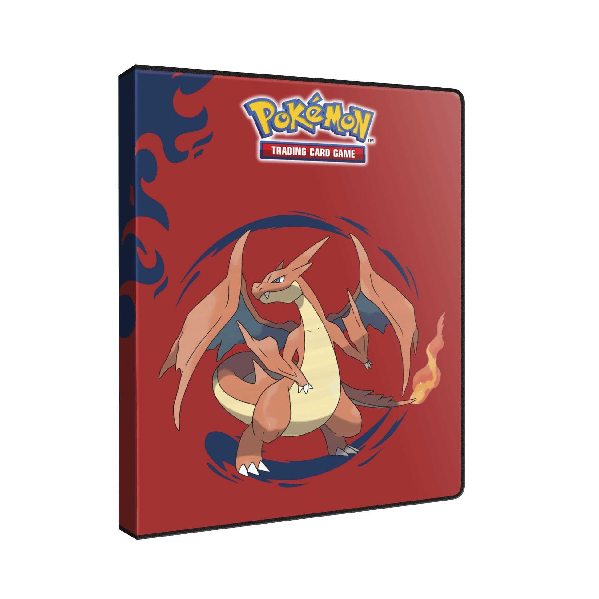 Ultra Pro Portfolio med Mega Charizard Y sett skrått fra siden