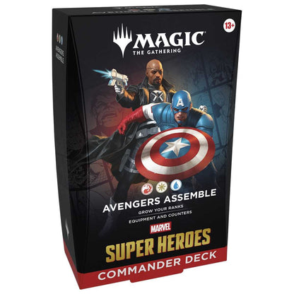 Magic The Gathering Marvel Super Heroes Commander Deck Display (4 decks)