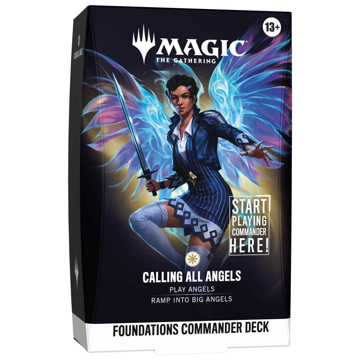 Foundations Commander Deck Calling All Angels, det hvite decket med Giada, Font of Hope