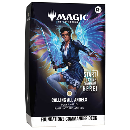 Foundations Commander Deck Calling All Angels, det hvite decket med Giada, Font of Hope