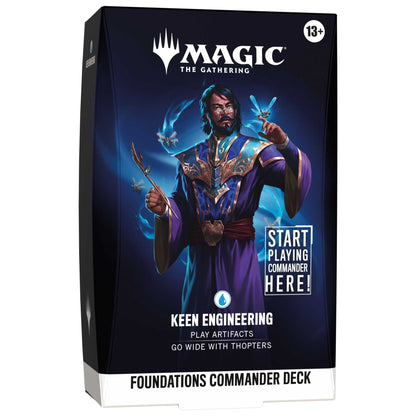 Foundations Commander Deck Keen Engineering, det blå decket med Sai, Master Thopterist