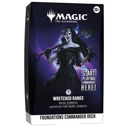 Foundations Commander Deck Wretched Ranks, det svarte decket med Ghoulcaller Gisa