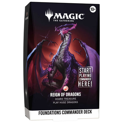 Foundations Commander Deck Reign of Dragons, det røde decket med Lathliss, Dragon Queen