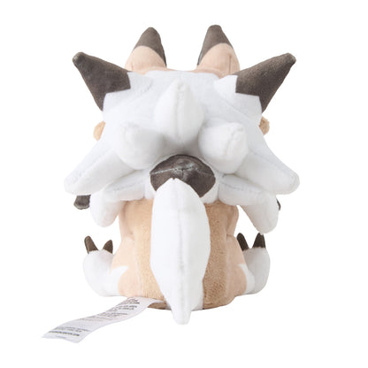 Lycanroc (Midday Form) Fit Plush fra Pokemon Center Japan, sett bakfra