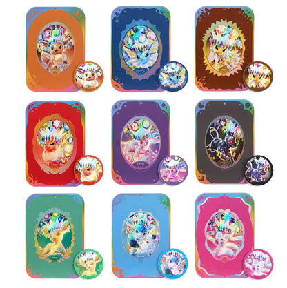 Pokemon Terastal Gathering Kinesisk Accessory Gift Box – damage counter-eske med magnetisk badge, vanlig utgave