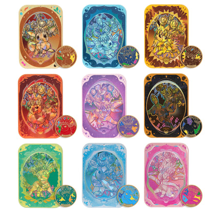 Pokemon Terastal Gathering Kinesisk Accessory Gift Box – damage counter-eske med magnetisk badge, super hidden utgave