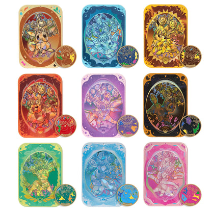 Pokemon Terastal Gathering Kinesisk Accessory Gift Box – damage counter-eske med magnetisk badge, super hidden utgave