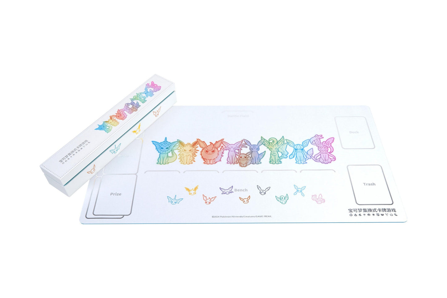 Pokemon Nine Colors Gathering Kinesisk Advanced Gift Box Vaporeon – en spillematte med alle Eevee-utviklingene