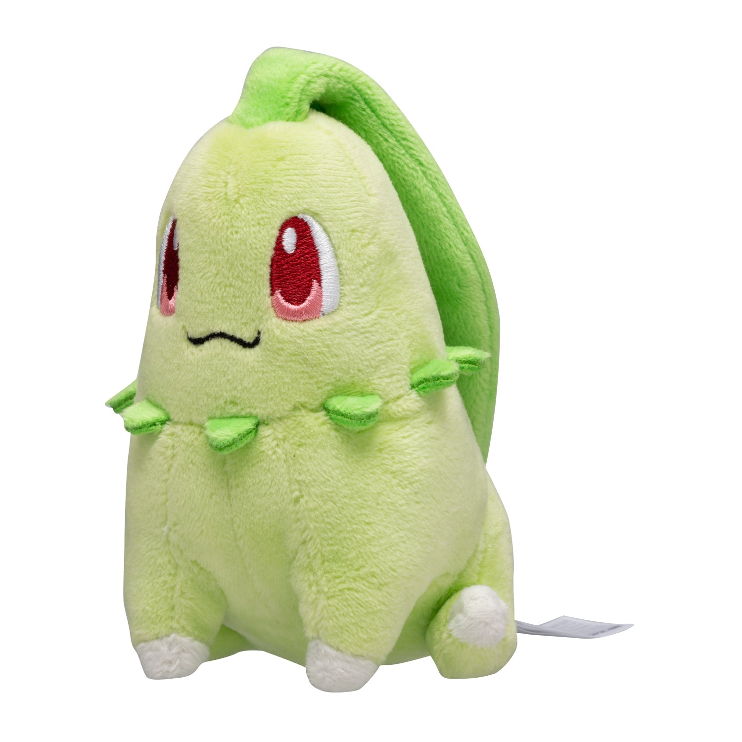 Chikorita Fit Plush fra Pokemon Center Japan, sett forfra