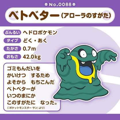 Pokemon Center Japan Alolan Grimer Fit Plush