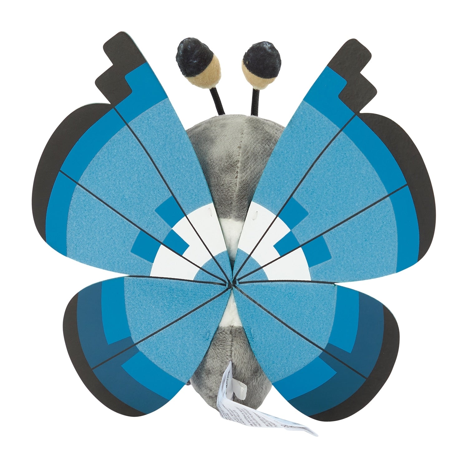 Vivillon (Marine Pattern) Fit Plush fra Pokemon Center Japan, sett bakfra