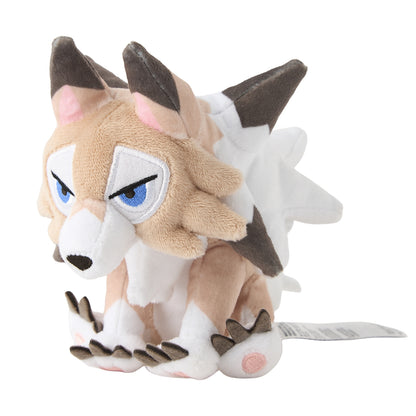 Lycanroc (Midday Form) Fit Plush fra Pokemon Center Japan, sett forfra