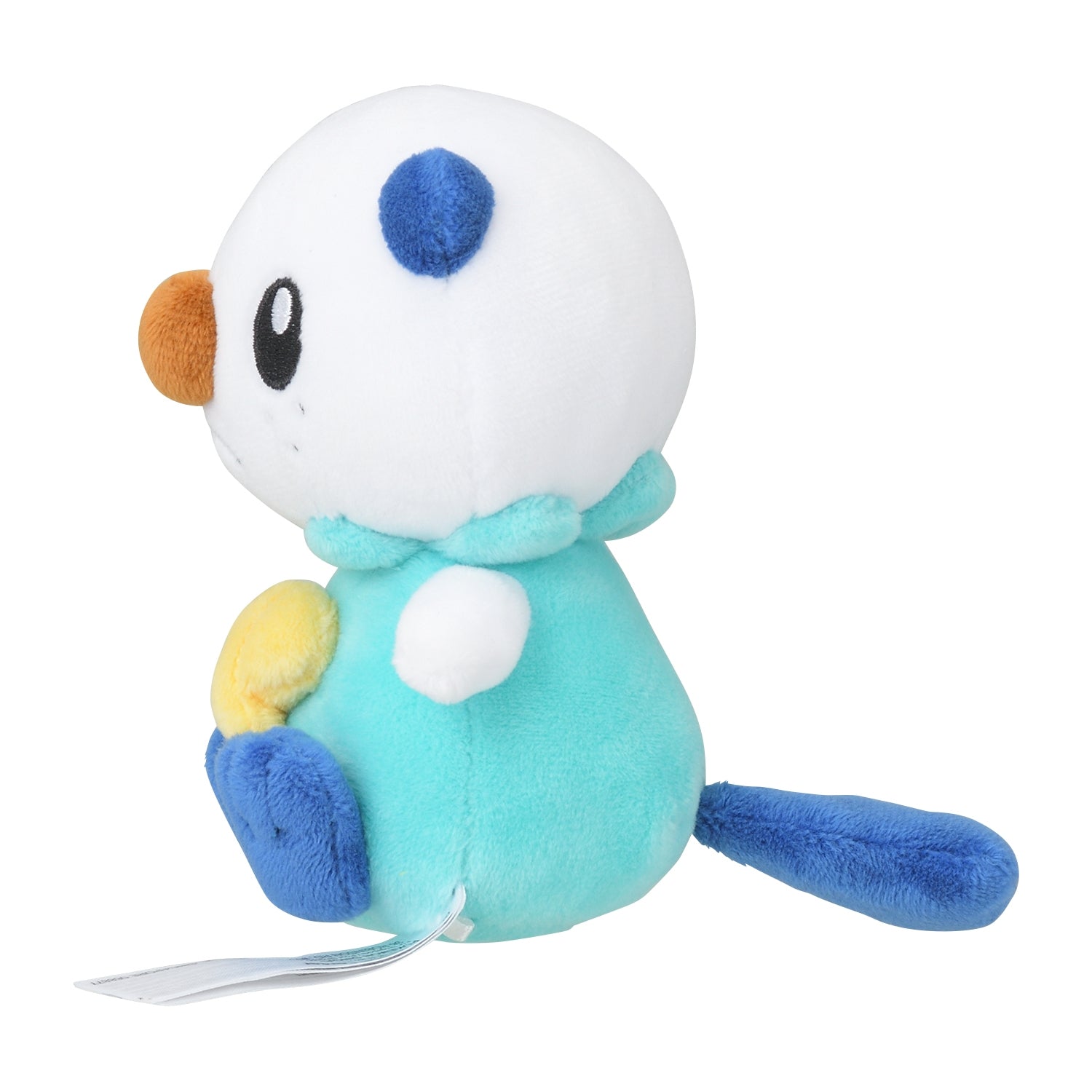 Oshawott Fit Plush fra Pokemon Center Japan, sett fra siden