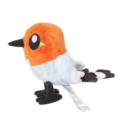Fletchling Fit Plush fra Pokemon Center Japan, sett fra siden