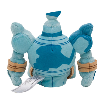 Golurk Fit Plush fra Pokemon Center Japan, sett bakfra
