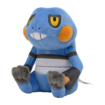 Croagunk Fit Plush fra Pokemon Center Japan, sett forfra