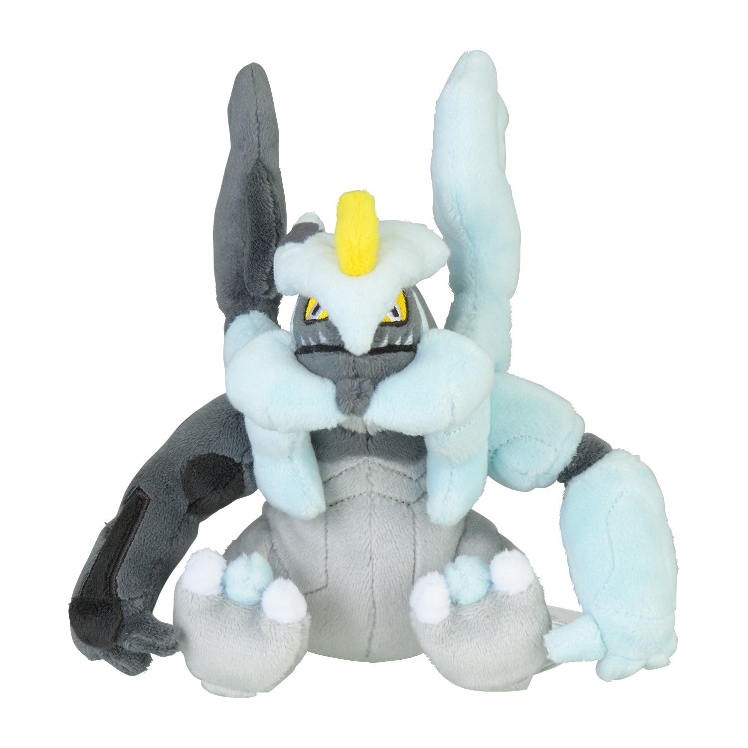 Black Kyurem Fit Plush fra Pokemon Center Japan, sett forfra
