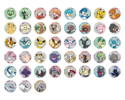 Pokemon Gem Pack Kinesisk Badge Set – metallmerkene